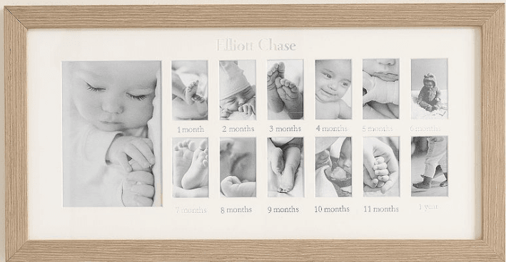 Baby's First Year Picture Frame (w/ option to personalize)