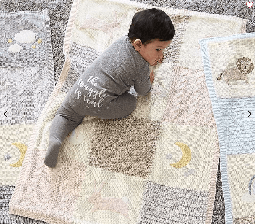 Heirloom Bunny Baby Blanket